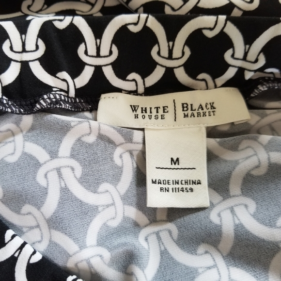 WHBM B&W Skirt - size M - Picture 4 of 5